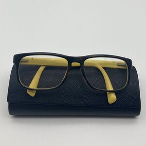 Prada VPR 07P Optical Eyewear 56-17-145 Tortoise/Yellow Made in Italy